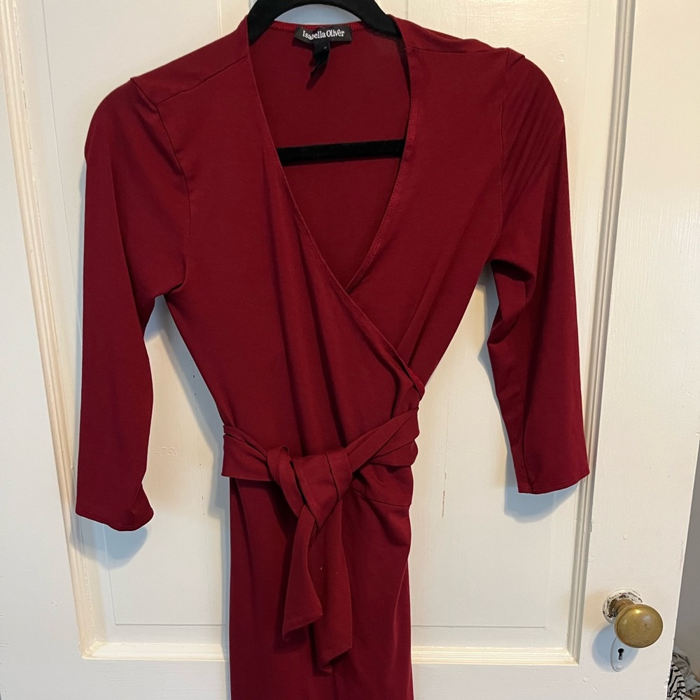 Four long sleeve maternity dresses